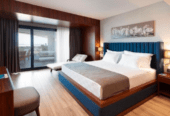 5 star hotel in Kuşadası that has 133 rooms and a fully equipped spa center.