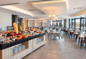 5 star hotel in Kuşadası that has 133 rooms and a fully equipped spa center.