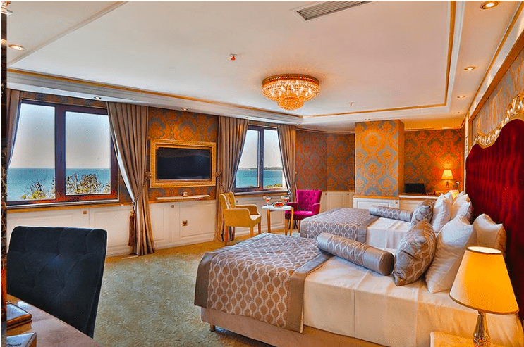 Luxury 5+ year hotel in Istanbul with 37 rooms, restaurants and spa centre.