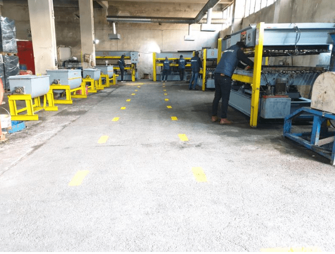 producing rubber floorings for indoor & outdoor areas