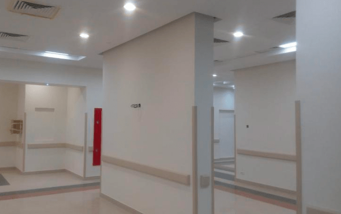 Semi-finished hospital in Egypt with 6 floors and a built-up area of 13,500 sq. m